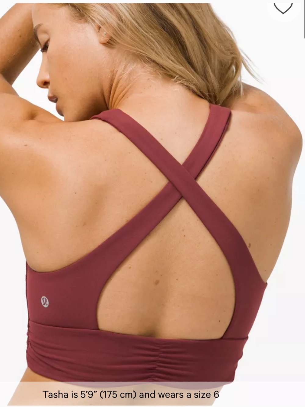 Lululemon Always Aligned Sports Bra Size 6 Burgundy Merlot
